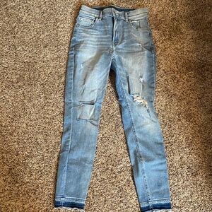 Express cropped high rise jegging size 2